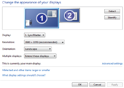 display appearance
