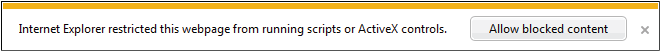 restricted webpage